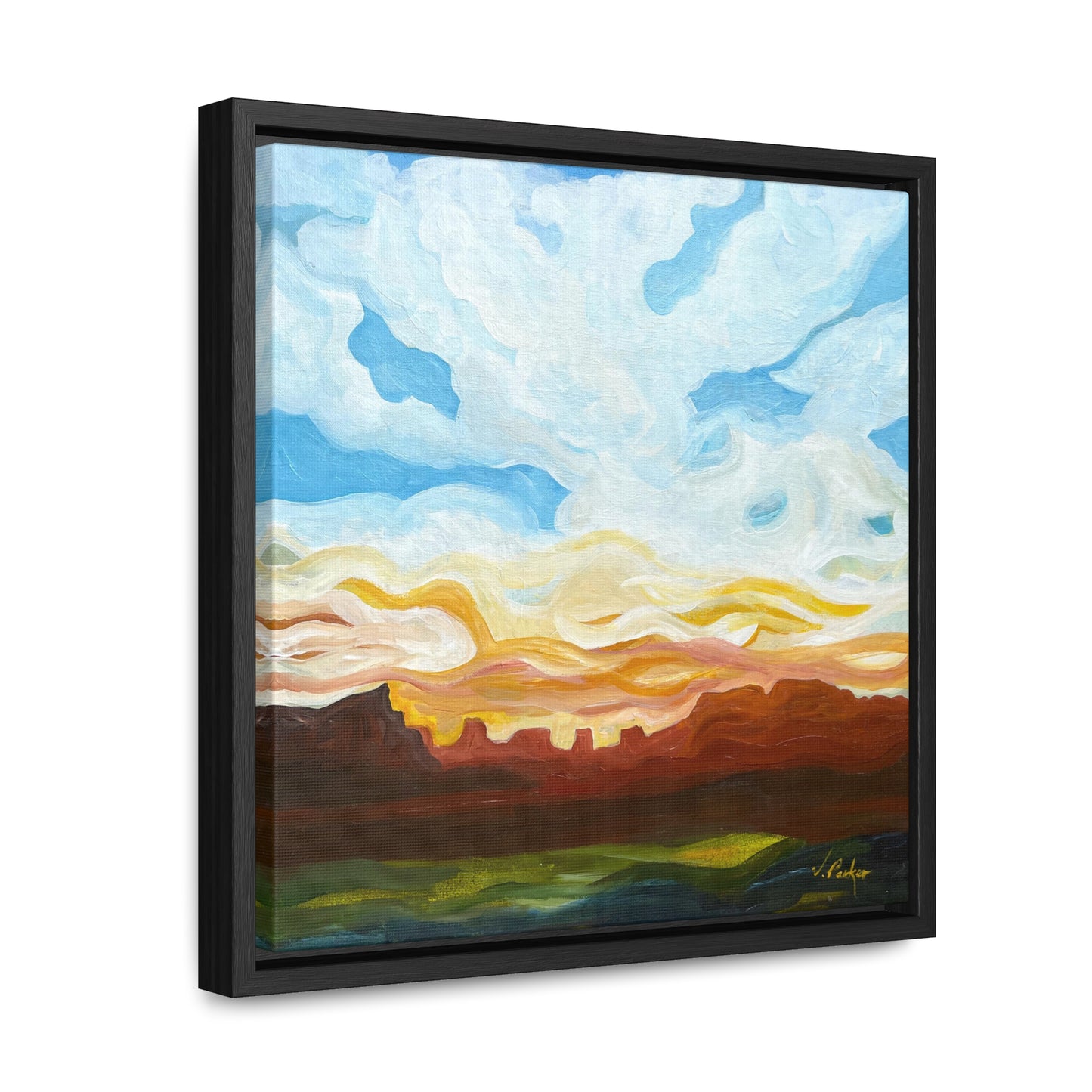 framed canvas print | dusk in the desert