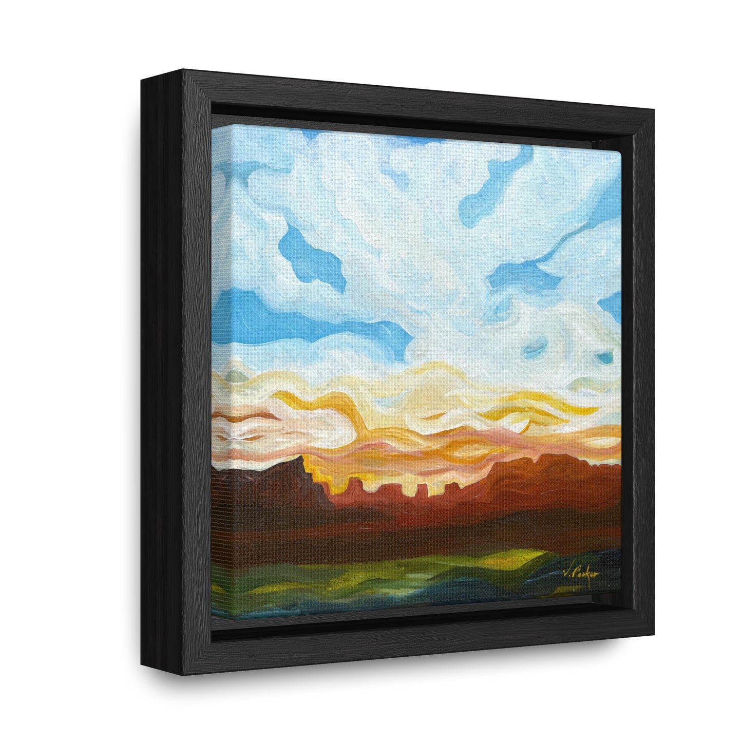 framed canvas print | dusk in the desert