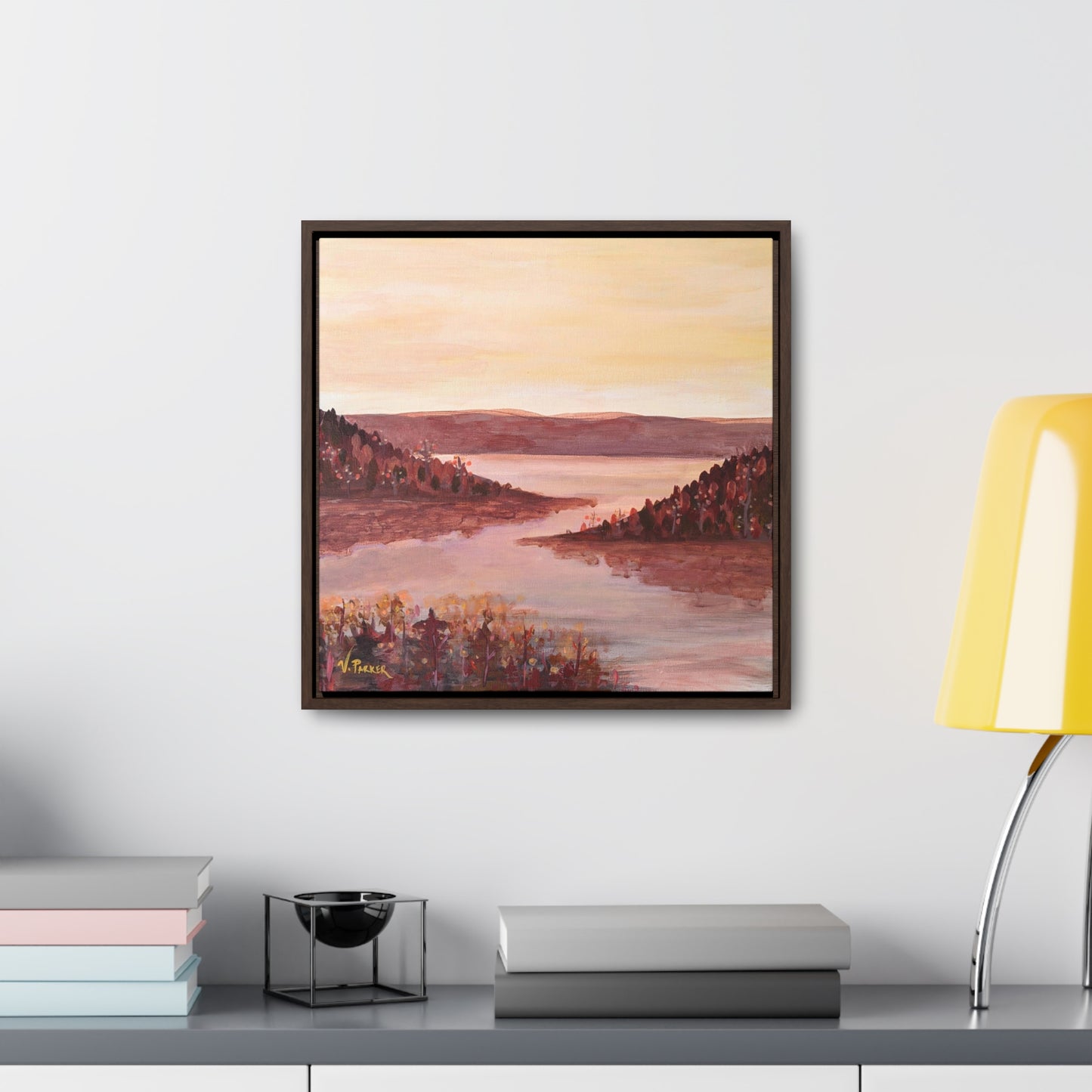 framed canvas print | before the leaves fall