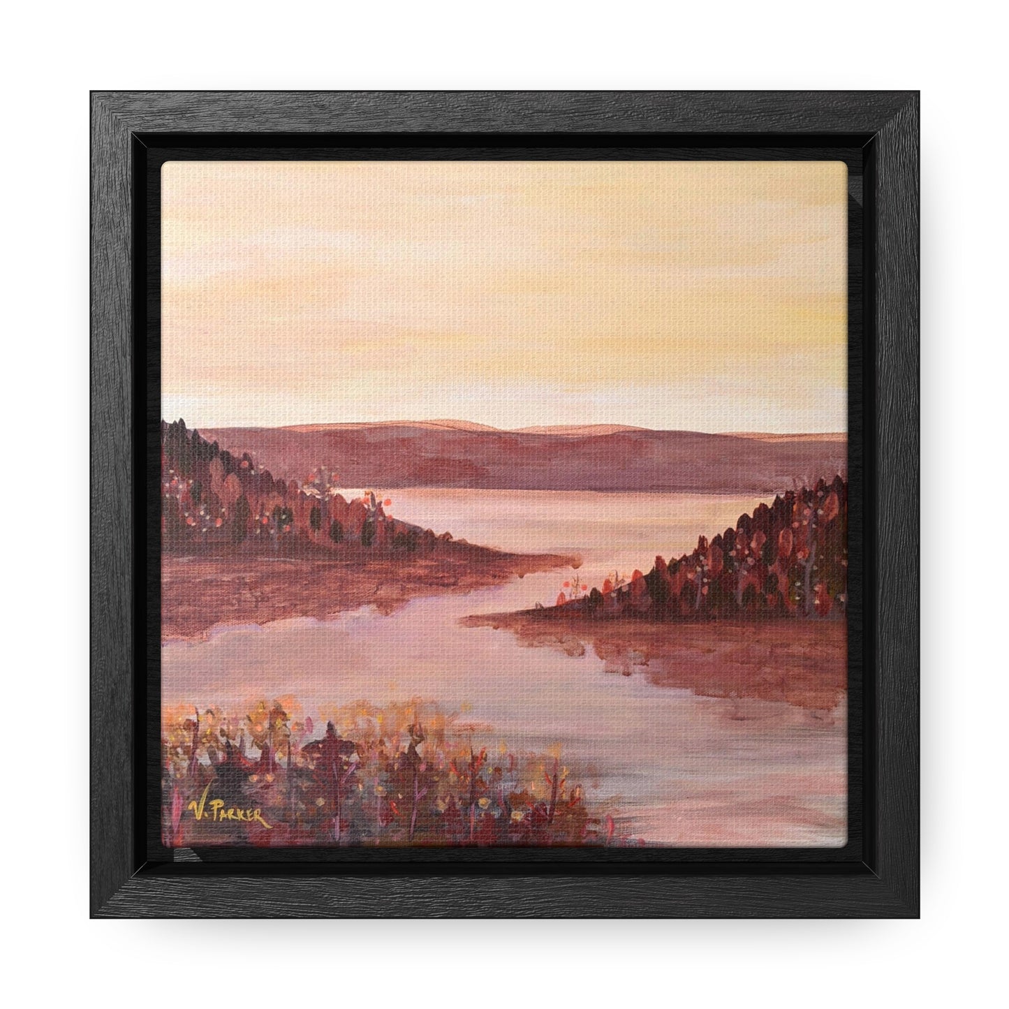 framed canvas print | before the leaves fall