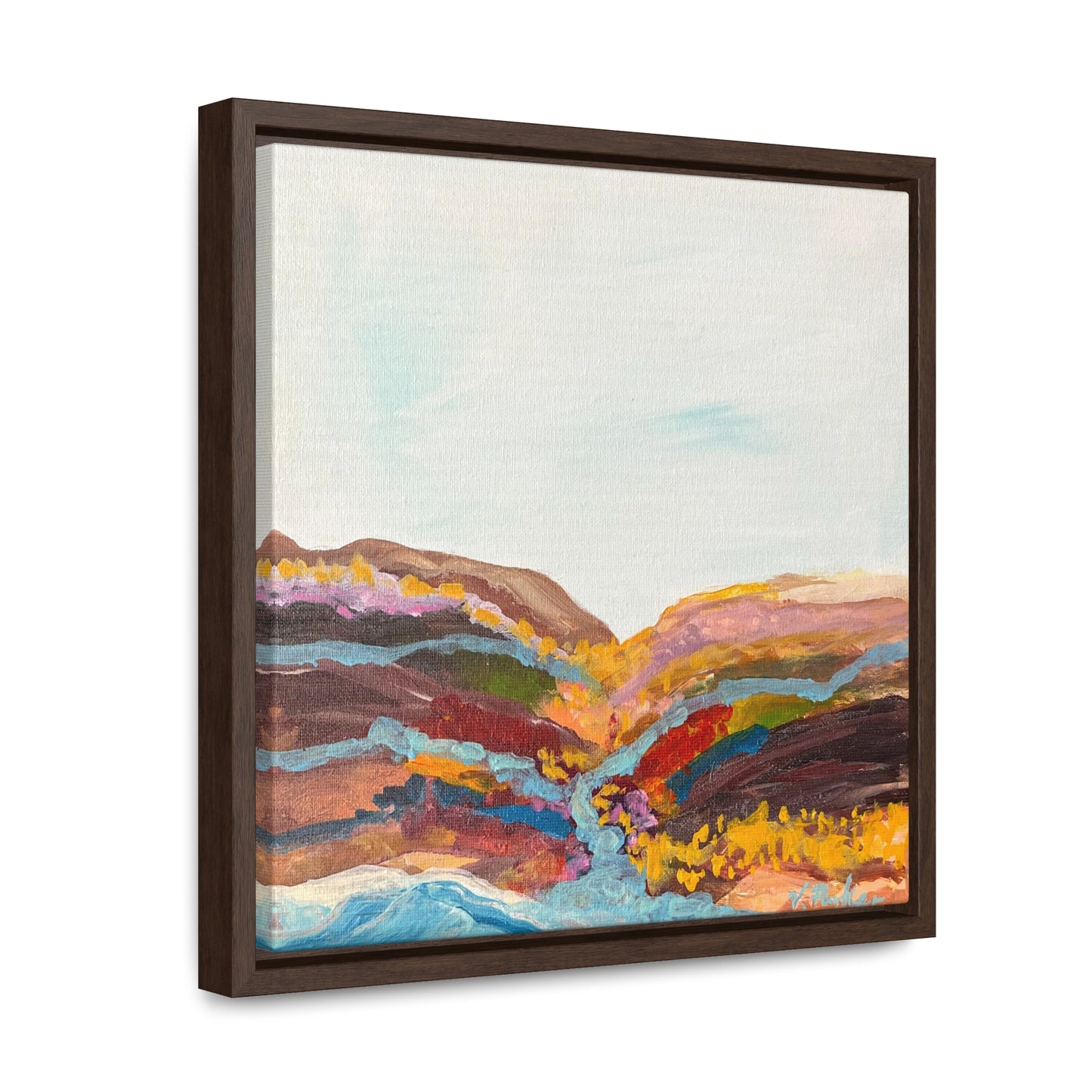 framed canvas print | daisy river