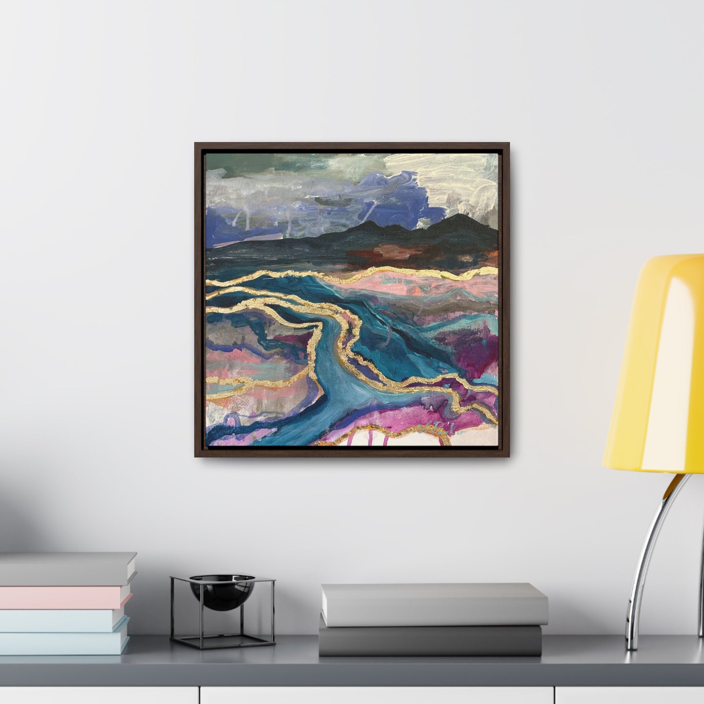 framed canvas print | ichor lands | lavender storm