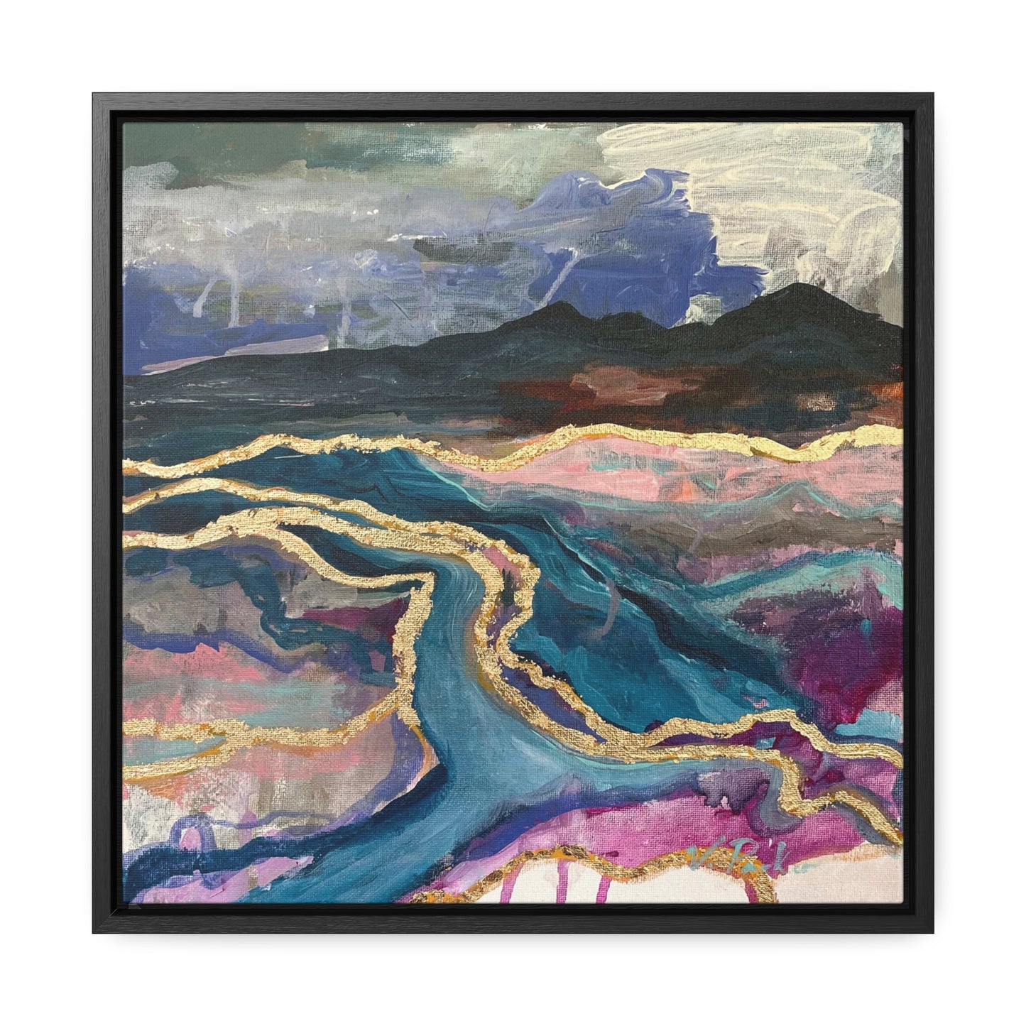 framed canvas print | ichor lands | lavender storm