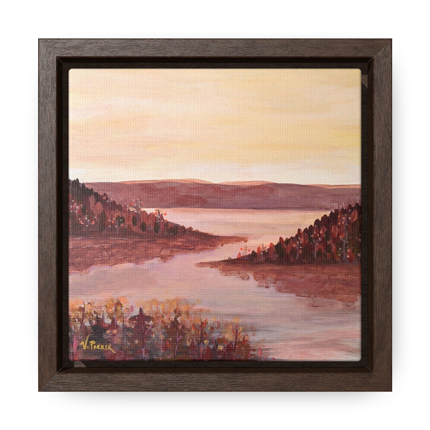 framed canvas print | before the leaves fall