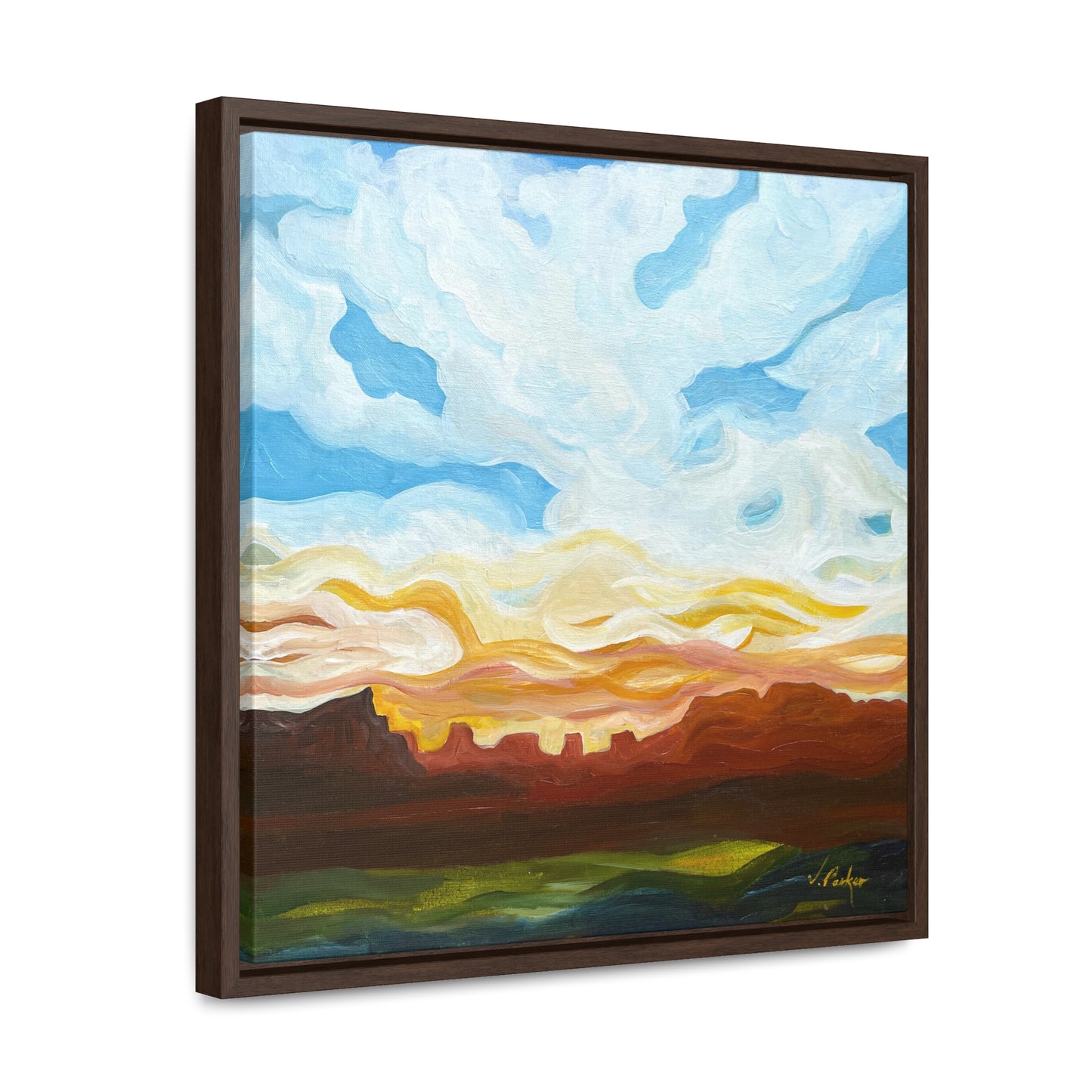 framed canvas print | dusk in the desert