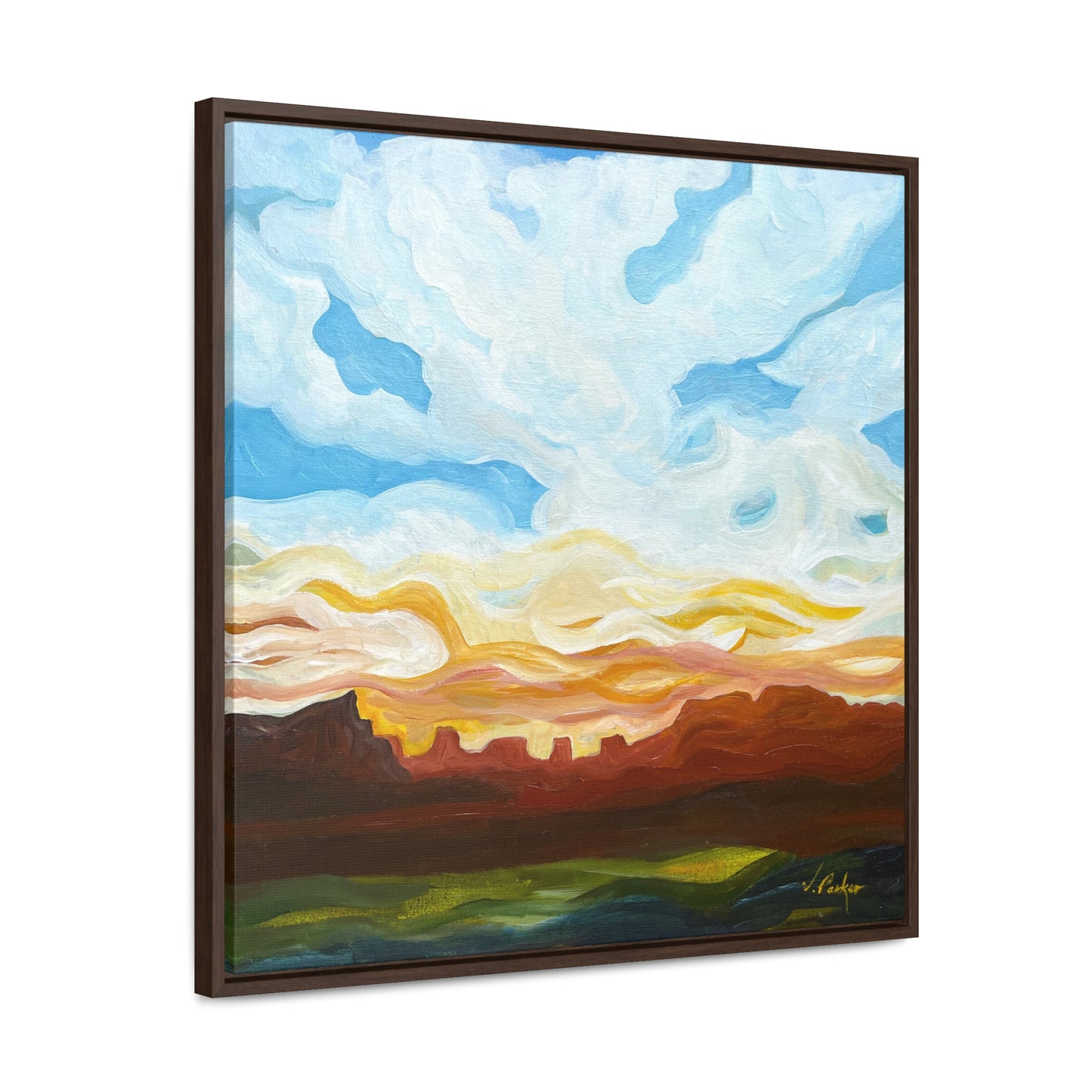 framed canvas print | dusk in the desert