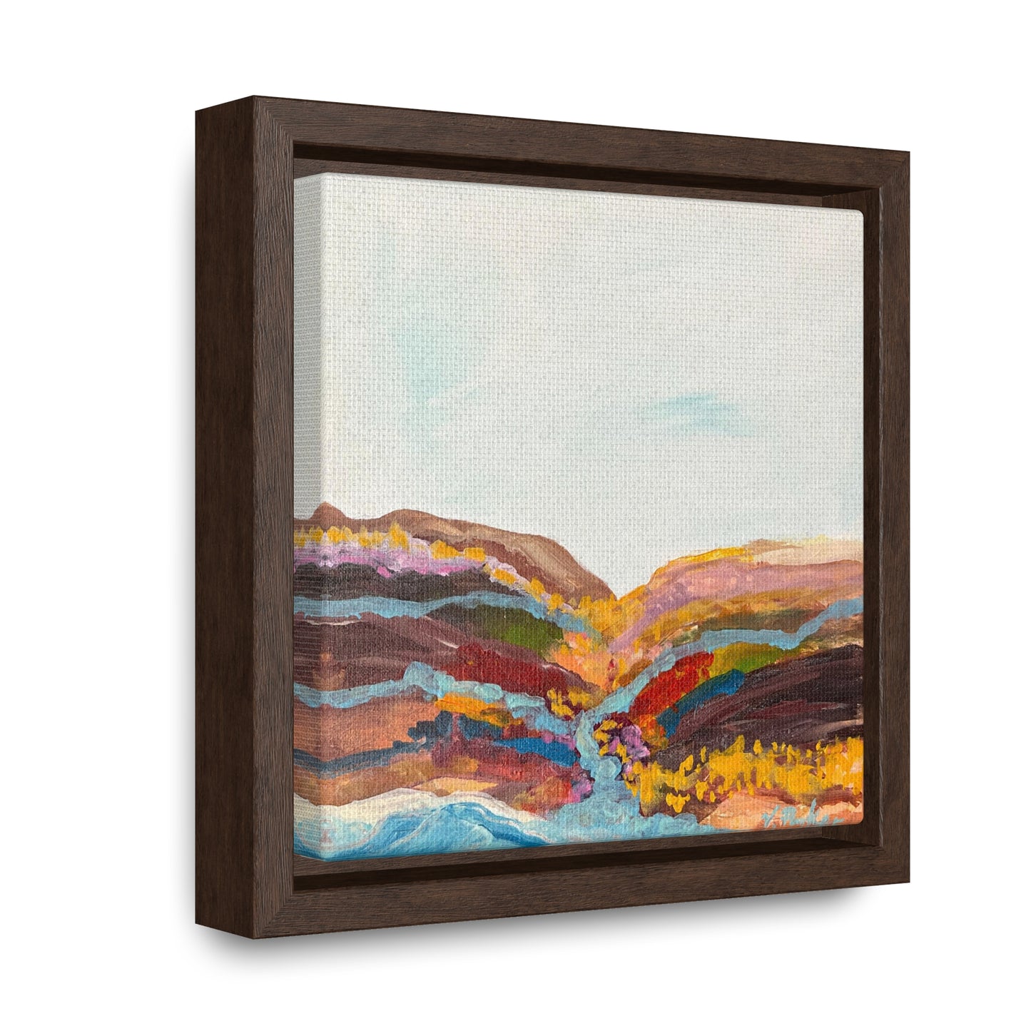 framed canvas print | daisy river