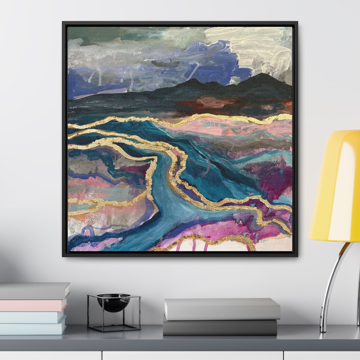 framed canvas print | ichor lands | lavender storm