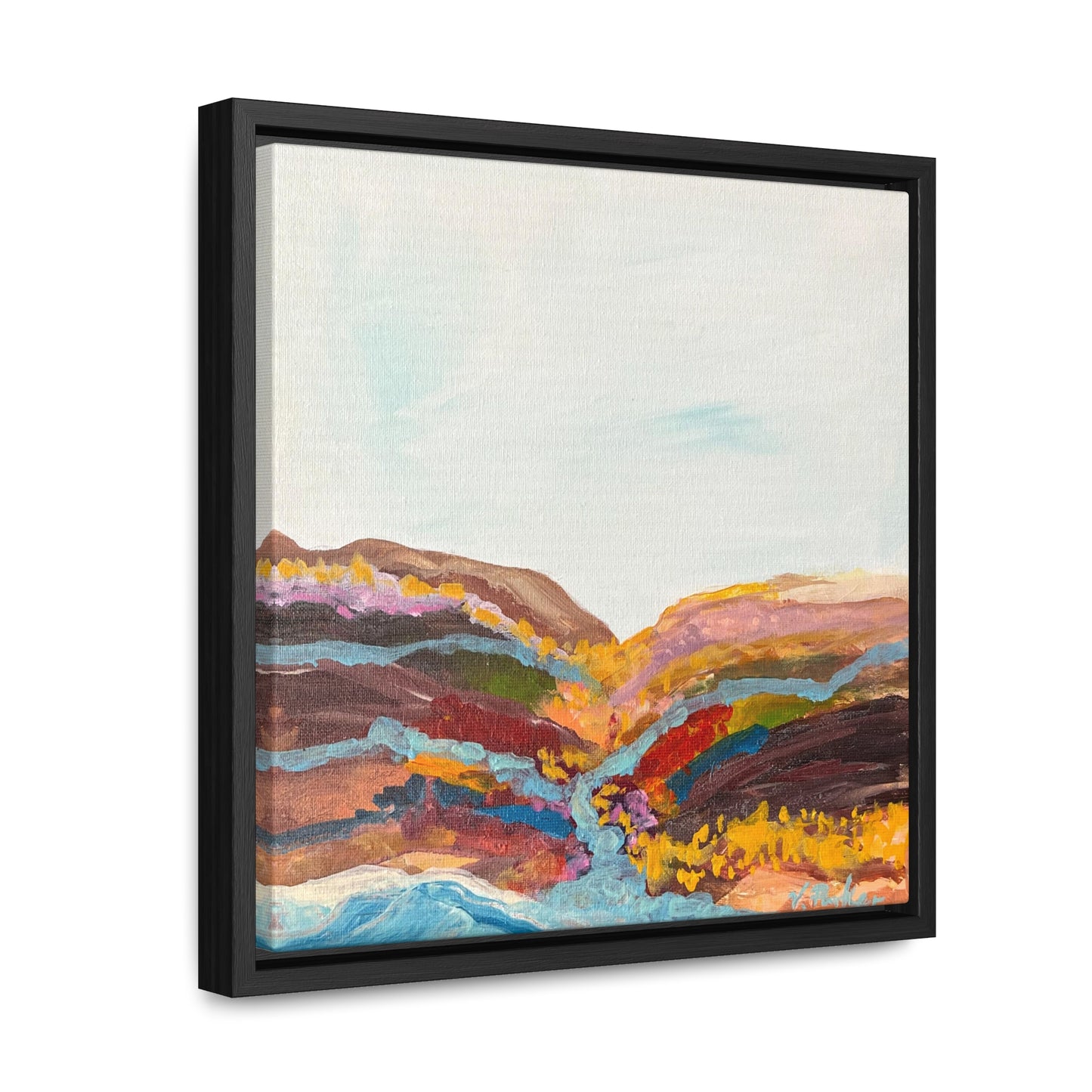 framed canvas print | daisy river