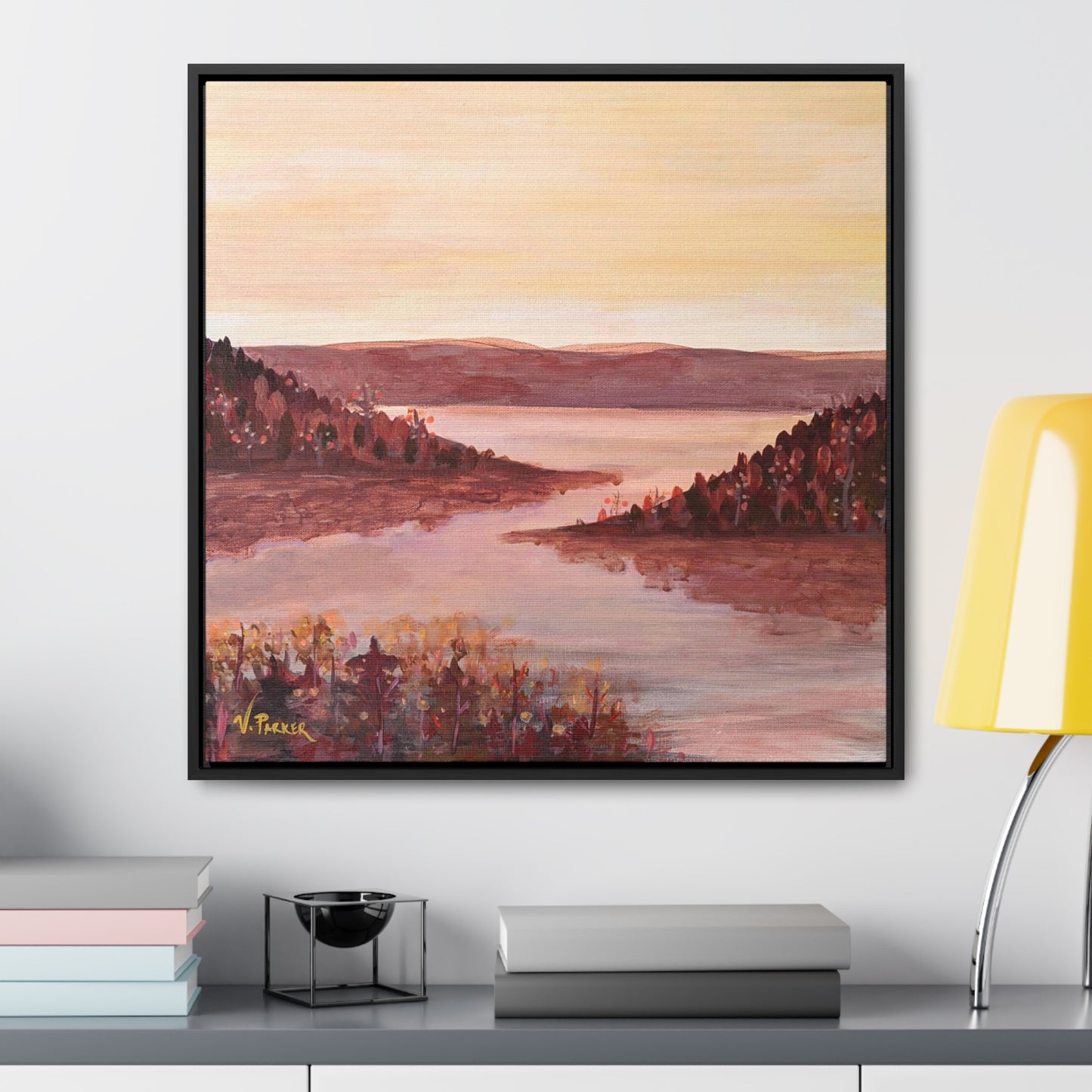 framed canvas print | before the leaves fall